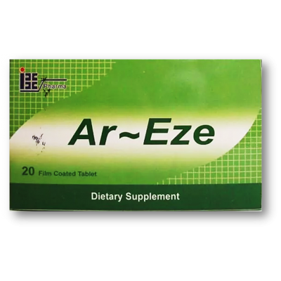 Ar - Eze tablets ( Celery Seed + Devil' s Claw + Turmeric + Billbery + Hawthorn Berry ) 20 film-coated tablets